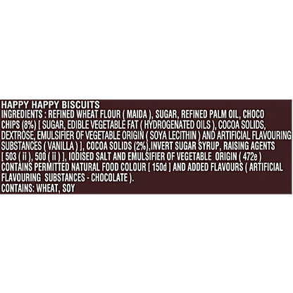 Parle Happy Happy Choco-Chip Cookies, 60 g