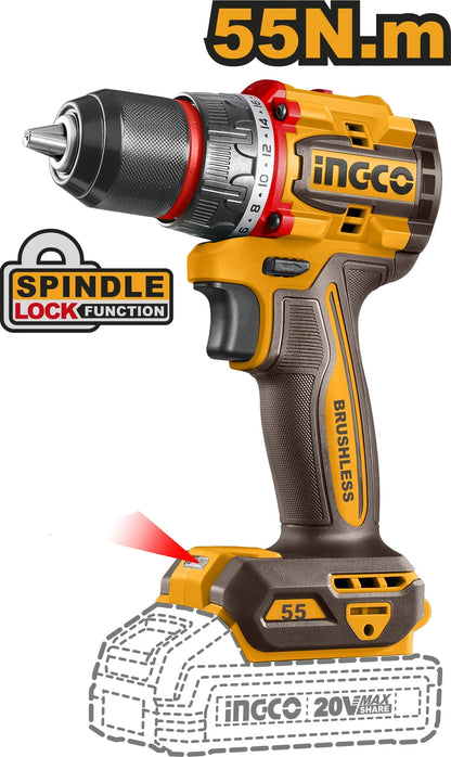 INGCO Compact Brushless Cordless Drill CDLI205582