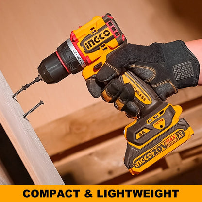 INGCO Compact Brushless Cordless Drill CDLI20668