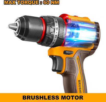 INGCO Compact Brushless Cordless Impact Drill CIDLI20558