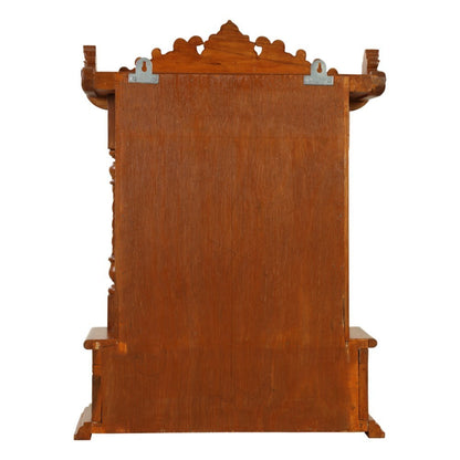 Udaipur Handicrafts Mandir Design For Home Teak Wood L 16" x W 6" x H 24"