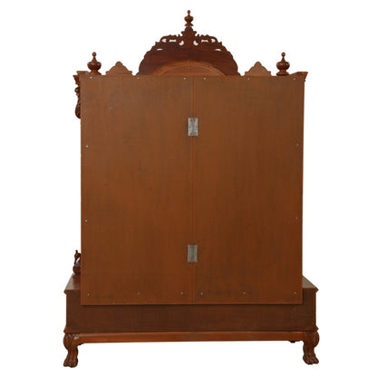 Udaipur Handicrafts Mandir Design For Home Teak Wooden L 42" x W 18" x H 63"