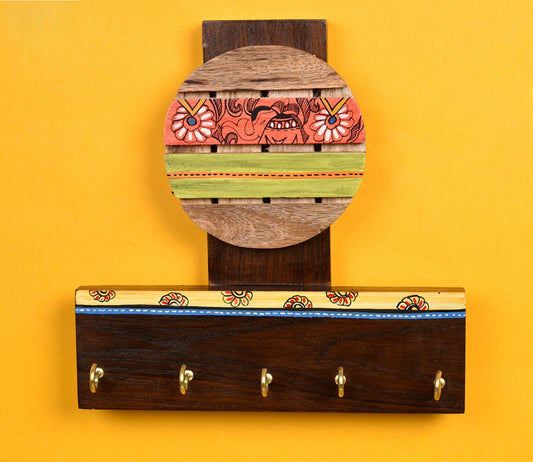 Udaipur Handicrafts Wood Art Key Holder