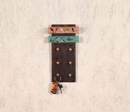 Udaipur Handicrafts Wood  Melodic Wings Key Holder