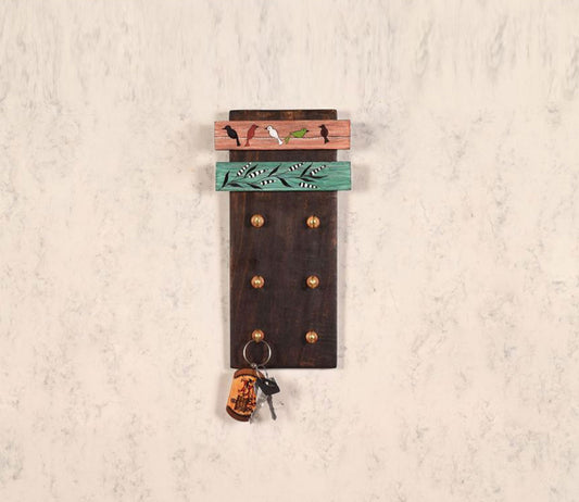 Udaipur Handicrafts Wood  Melodic Wings Key Holder