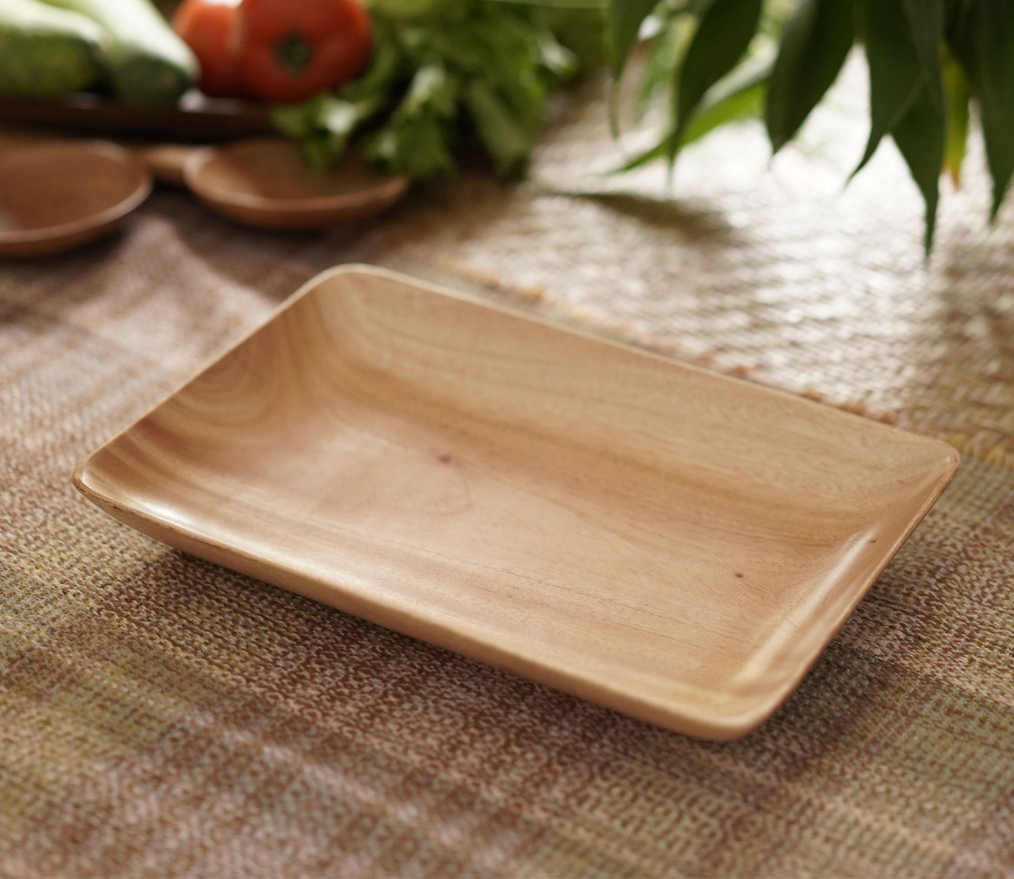 Udaipur Handicrafts Wood Agaja Kebab Platter