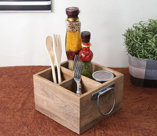 Udaipur Handicrafts Hand Made Mango Wood Kitchen Holder from Style Wood Collection