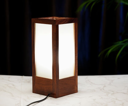 Udaipur Handicrafts Wood Home Decorative Table Lamp (Brown)