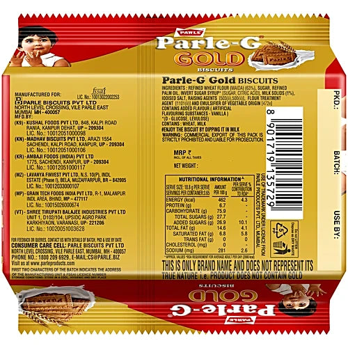 Parle G Gold Biscuits, 56.25 g