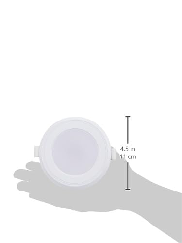 Havells Luna LED RBP JB Downlight 6W Downlight Energy Efficient Long Life of 25000 Burning Hours Perfectly FITS in Junction Boxes Powder Coated Polycarbonate HOUSING,80 Lumen Per Watt 4000K