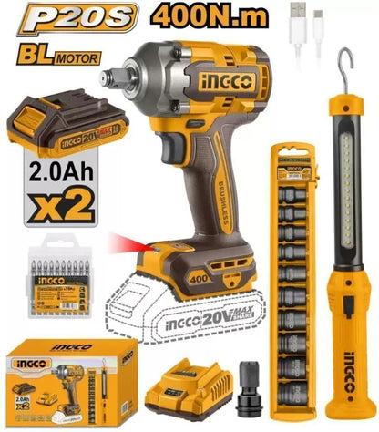 INGCO Cordless 2 pcs combo kit COSLI23048