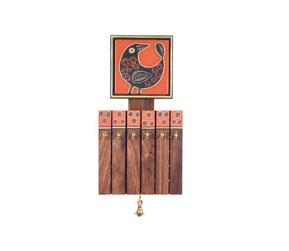 Udaipur Handicrafts  Tiles Key Holder Panel with 6 Hooks