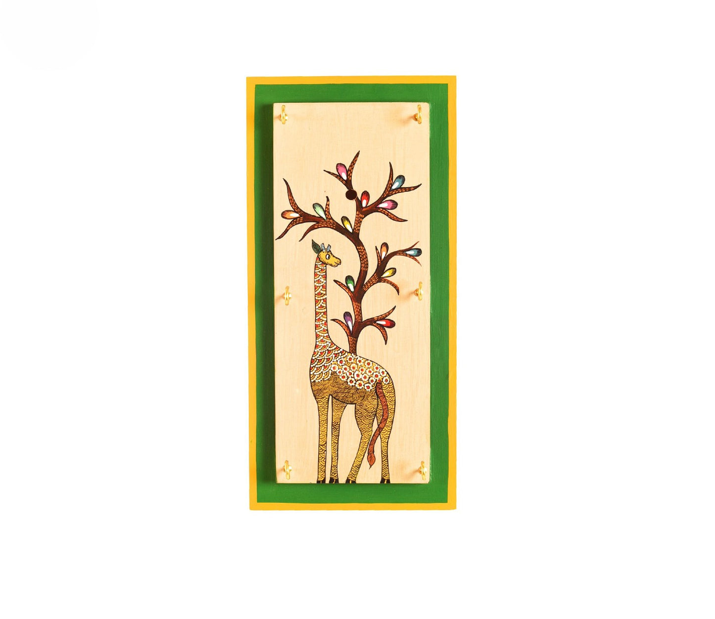 Udaipur Handicrafts Wood  Giraffe Galore  Key Hanger