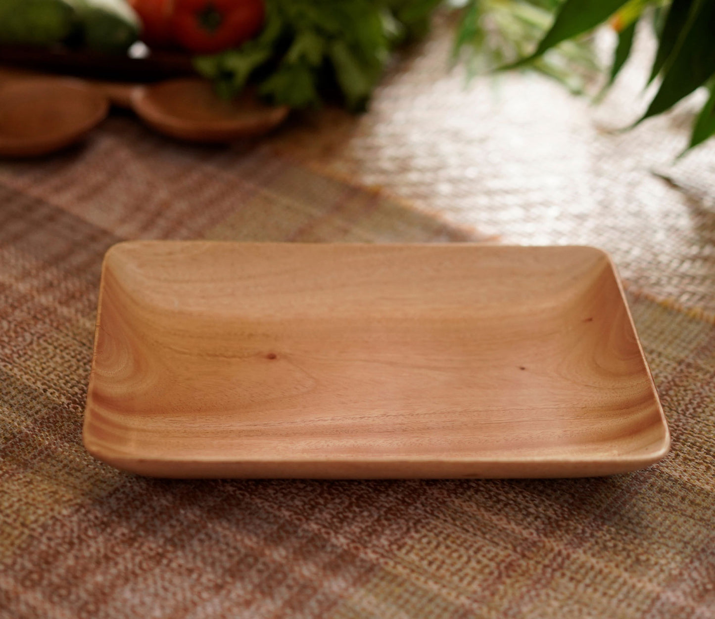 Udaipur Handicrafts Wood Agaja Kebab Platter