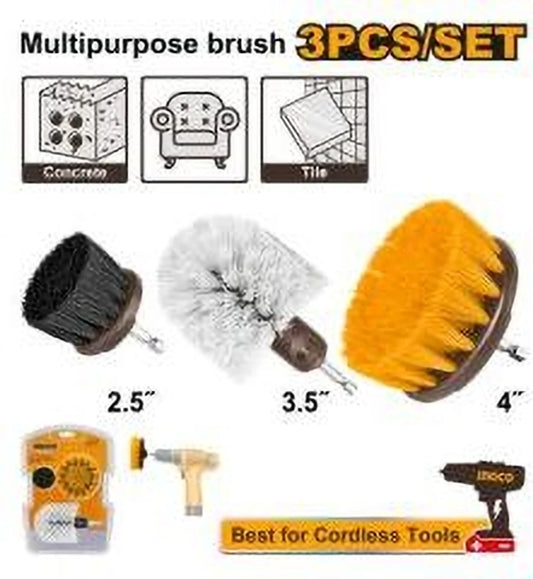 INGCO 3 Pcs Multipurpose brush set WCB0301
