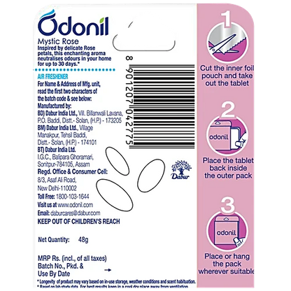 Odonil Mystic Rose Air Freshener Block, 48 g