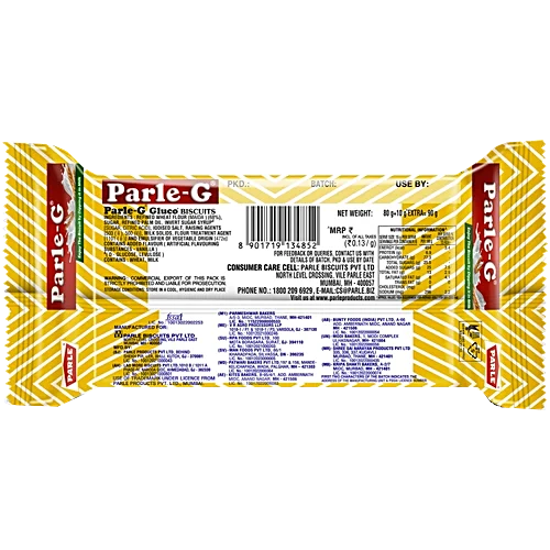 Parle G Original Gluco Biscuits, 90 g (80 + 10 g Extra)
