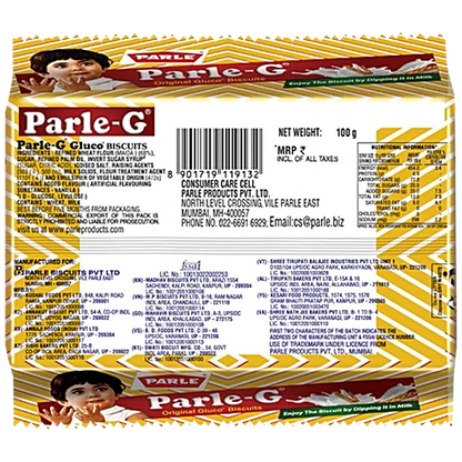 Parle G Original Gluco Biscuits, 90 g (80 + 10 g Extra)