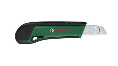 BOSCH Snap Off Knife | Snap-Off Blade for Sharp Edges | Durable Hardened Steel Blade | Ergonomic Non-Slip Handle | Precise Cuts for Packaging, Crafts & Intricate Tasks