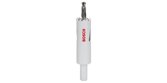 BOSCH 2609255601 HSS Bi-Metal Holesaw 20mm | Fast Cutting in Wood, Metal & Plastics | Vario Tooth for Smooth Performance | One-Piece Low-Vibration Design | Fits All Brands with Hex Connection