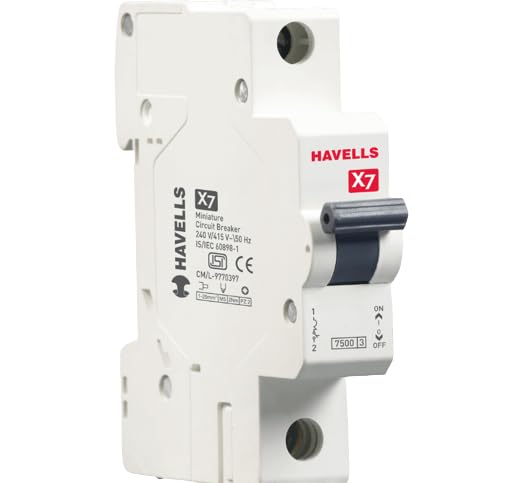 Havells X7 32A MCB Single Pole (White)