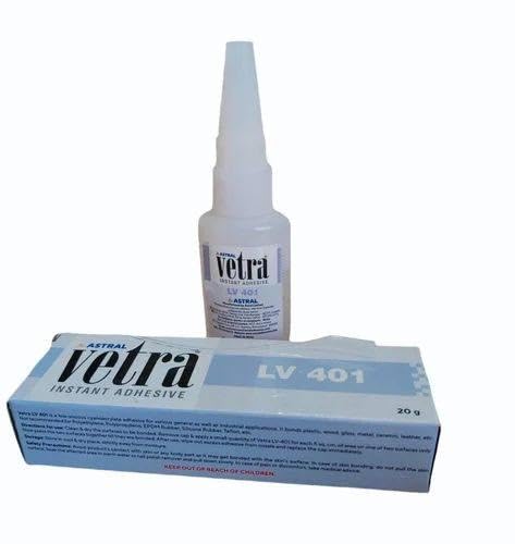 ASTRAL Vetra Lv-401 Instant Adhesive Ideal For Bonding Of Most Of The Non-Porous Substrates Like Plastics, Rubbers, Metals And Porous Substrates Like Wood, Leather Etc. (50 Gram)