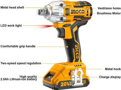 INGCI Lithium-ion impact wrench CIWLI2001