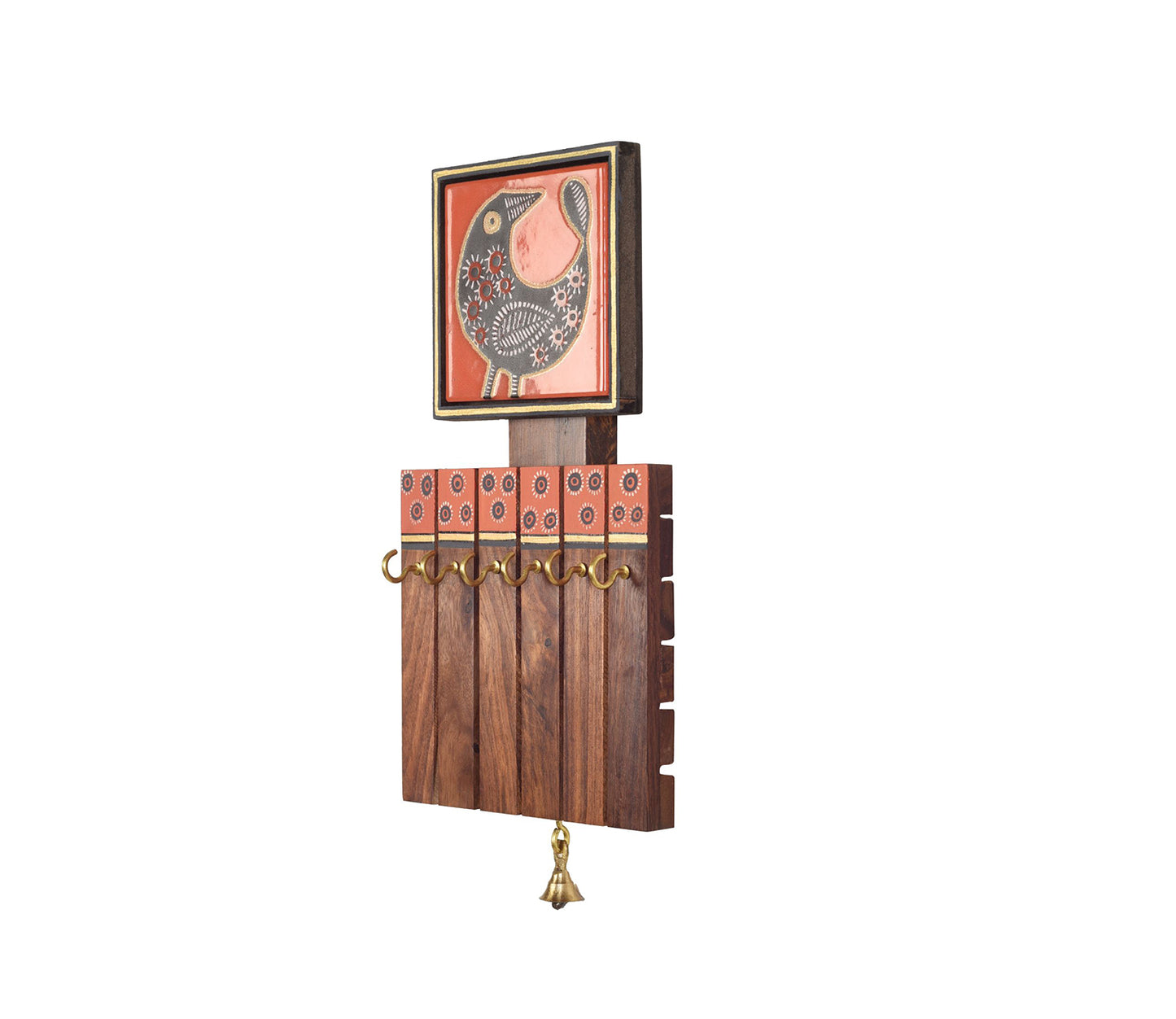 Udaipur Handicrafts  Tiles Key Holder Panel with 6 Hooks