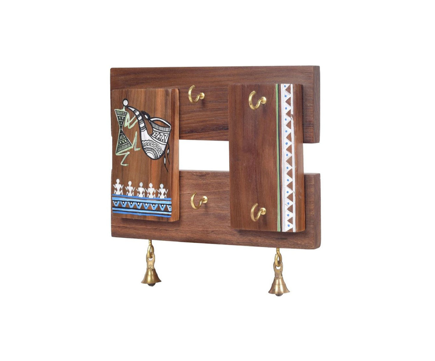 Udaipur Handicrafts Wood Rhythmic Melodies Key Hanger