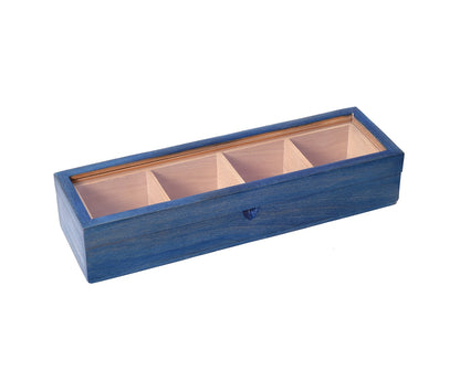 Udaipur Handicrafts Blue Wooden Masala Cum Utility Box
