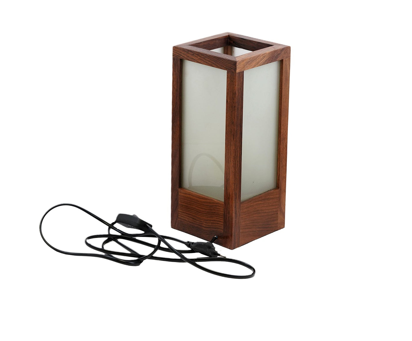 Udaipur Handicrafts Wood Home Decorative Table Lamp (Brown)