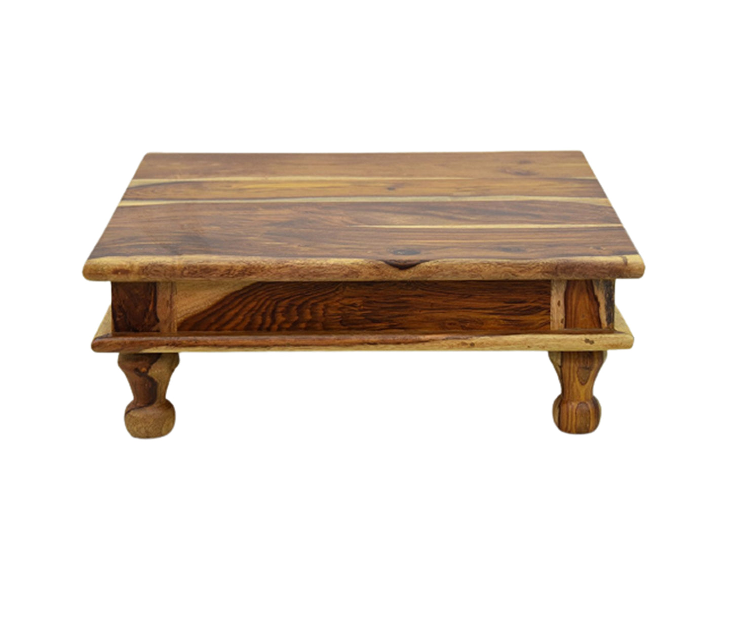 Udaipur Handicrafts Light Brown Wooden Chowki