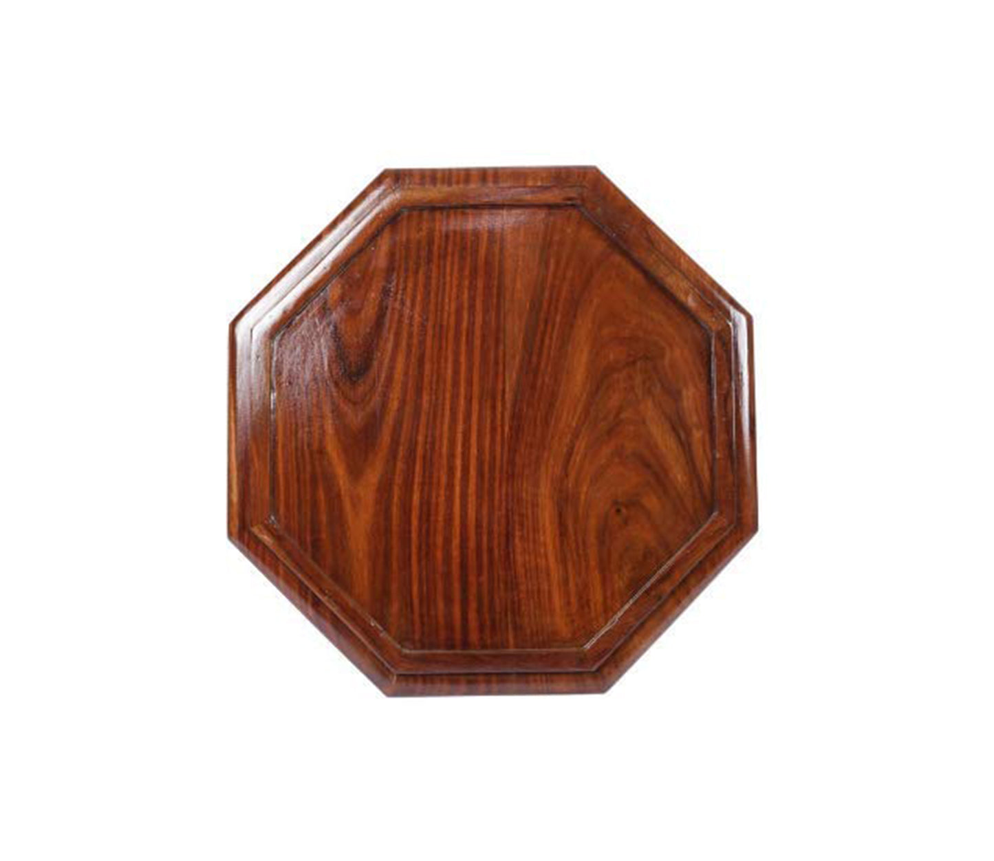 Udaipur Handicrafts Brown Wooden Octagon Chowki