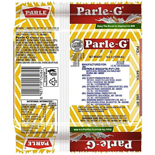 Parle G Original Gluco Biscuits, 45 g