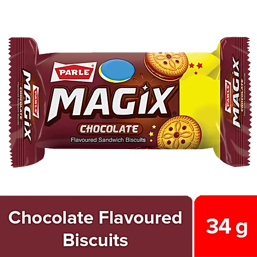 Parle Magix Sandwich Biscuits - Chocolate, 34 g Pouch