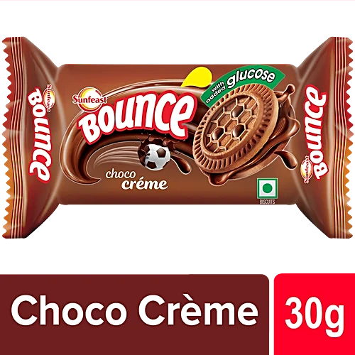 Sunfeast Bounce Choco Creme Cookies, 30 g Pouch