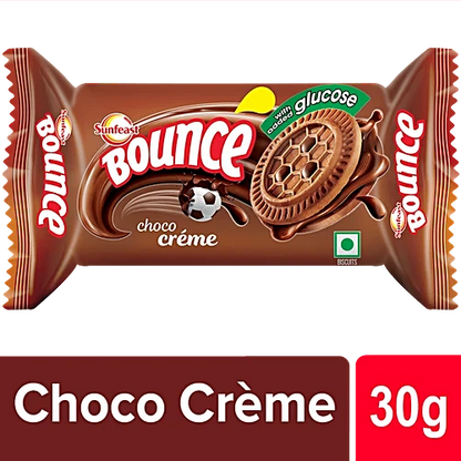 Sunfeast Bounce Choco Creme Cookies, 30 g Pouch