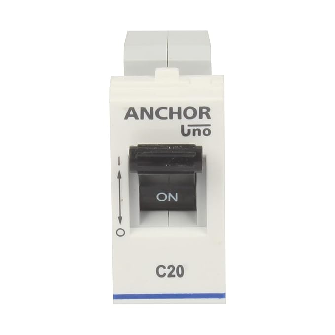 Anchor by Panasonic UNO Mini Penta Modular 16 Amp Single Pole C Curve MCB | Single Pole 16A MCB (65983-2)