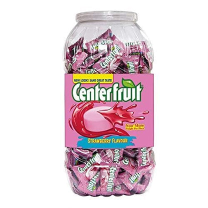 MESHWA ENTERPRISE Centerfruit Strawberry Flavour Chewing Gum, Jar Pack, Now More Weight per Piece