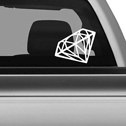 Akshar Arts Bhuwana car Sticker Diamond Car Decal car Stickers for Windows,Bumper,Hood Sticker(White)