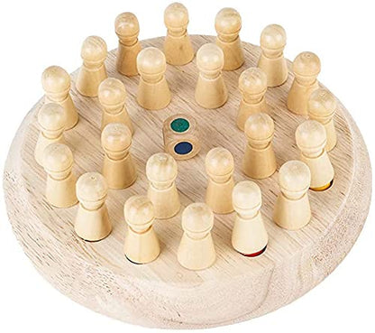 Udaipur HandiCrafts Matching Games, Wooden Memory Match Stick Chess Game, BLOWEST Colorful Memory Chess, Funny Block Board Game, Early Educational Toy, Brain Training Games