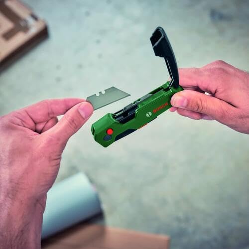 BOSCH Folding Knife | Compact & Portable Design for Easy Storage & Carry | High-Carbon Steel Blade for Durability & Sharpness | Ergonomic Non-Slip Handle for Secure Grip | Safe Blade Locking Mechanism