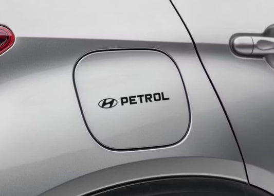 Akshar Arts Bhuwana Petrol Fuel Type Indicator Sticker Compatible with Creta, Venue, Alcazar, exter, i20, i10, Verna