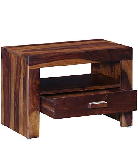 Udaipur Handicrafts Wood Bed Side Table