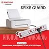 Anchor by Panasonic 4 way 6A Universal Socket with 3 Switch & 1 Master Switch | 4 Way Extension Board with 1.5 Mtr Extension Cord | Multi Plug Socket for Home Wall, Office (22568)