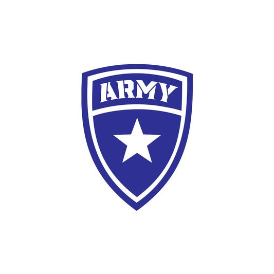 Akshar Arts Bhuwana Army Tank Design Sticker – Military Decal for Vehicle, Laptop, and Wall Use (Dark Blue)