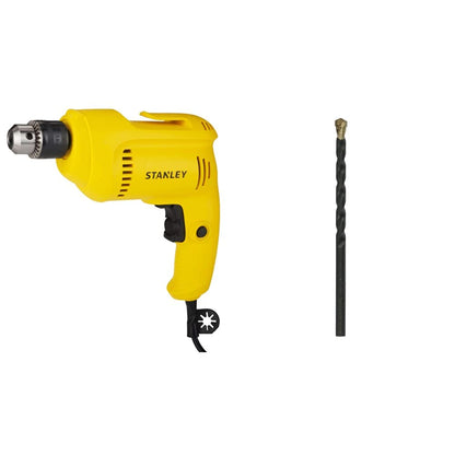 STANLEY STDR5510 550W 10mm Reversible Corded Electric Rotary Drill (Yellow)
