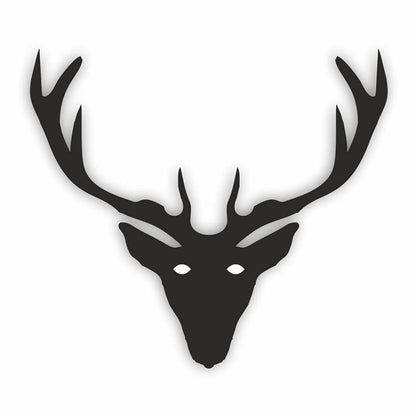 Akshar Arts Bhuwana Deer Horn Nice & Trendy Look Exterior Car Sticker Self-Adhesive, Waterproof Decal Vinyl for All Car Sticker (2Pcs) Size (12.5cm X 14cm)_C07