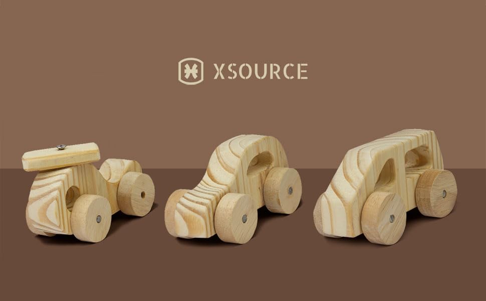 UdrCrafts® Natural Wooden Cars, Trucks & Helicpoter Toys Safe, Educational Toy Set for Toddlers Natural Wood Transportation Toys for Kids Eco-Friendly Transportation Play Set (Helicopter)