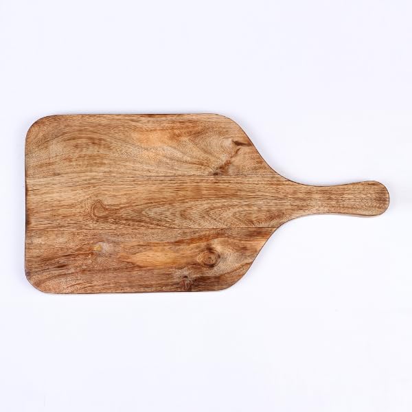 Udaipur Handicrafts Chopping Board/Cutting/Serving Platter for Kitchen Vegetables, Fruits & Cheese | Natural Acacia Wood | 42 x 18 x 1.5 cm | Handcrafted